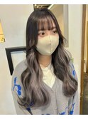 インナーカラー　インナーエクステ　グレー　/miaki