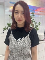 ロンドルーチェ 心斎橋(Lond luce)&nbsp;ダークアッシュ/ミディアムレイヤーカット［髪質改善/縮毛矯正］