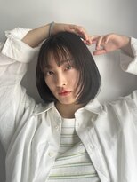 フラミューム 恵比寿(flammeum)&nbsp;顔まわりレイヤー×内巻きボブ