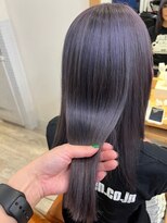 ラゴム 池袋(LAGOM)&nbsp;色落ちがホワイトブロンドになるパープルグレー[池袋/髪質改善]