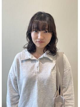 スタイル 茅ケ崎(STYLE) 【ハクラ】ミディアム 緩めパーマ ニュアンスパーマ 毛先パーマ