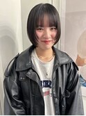 【表参道sheta小林】10代20代30代顔まわりレイヤー黒髪ボブ