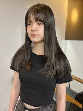 ヌープヘアーアイス(NUUP.hair ici) 30代40代大人可愛い髪質改善カラーラベンダーグレージュ透明感