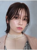 ウザバング　ウエット質感ボブ