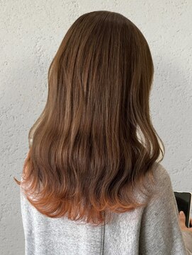 ラフ バイ マグ 南松本(R.A.F. by Mag) 大人かわいいオレンジ裾カラー