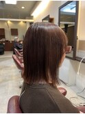 ぱつっとボブ×髪質改善縮毛矯正