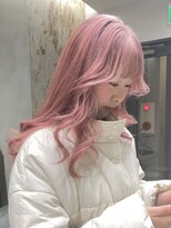 ソル 栄矢場町(SOL)&nbsp;フェミニンロングピンクカラーピンクベージュ似合わせカット