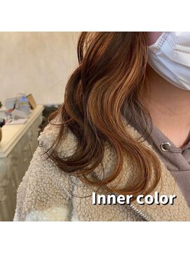 ベレッタ 楠葉店(veretta.) インナーカラー/裾カラー/デザインカラー/イヤリングカラー/小顔