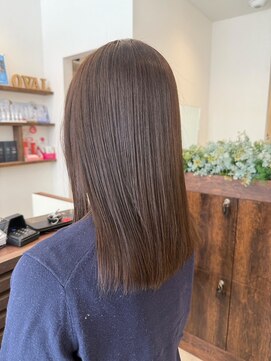 オーバルヘアー(OVAL hair) モカブラウン/ストレートロング