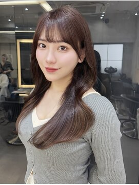 ロンドアヴァントゥス 池袋(Lond aventus) ワイドバングイメチェン美髪外ハネボブ+レイヤーカット韓国/池袋