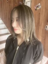 アヴァンス 天王寺店(AVANCE.) ハイライト×ミルクティーベージュ