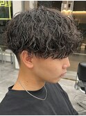 シャドウパーマメンズカットスパイラルパーマツイスパ波巻き