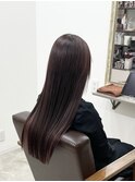 ピンクベージュ×デザインカラー×顔まわり小顔に見せるヘア松阪