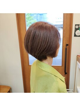 ハチマルハチ エアー 向ヶ丘遊園店(808 air) 毛先が跳ねないショートボブ@30代40代50代60代