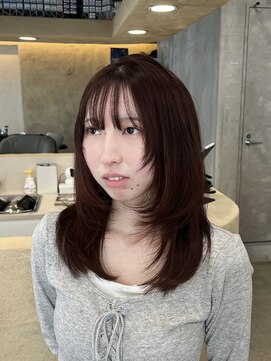 ウリ 横浜(uli) 【arin指名限定】ハッシュカット×ワインレッド