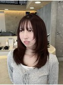 【arin指名限定】ハッシュカット×ワインレッド