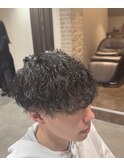 【パーマ】波巻きメンズパーマ20代/30代/40代/50代