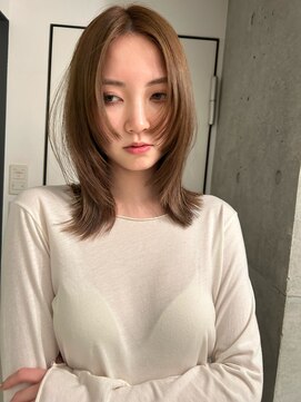 ネスト(NEST) 顔周りレイヤー/透明感たっぷりミルクティーベージュ