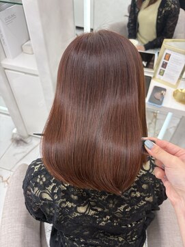 アロン(ALLON) 夏のオレンジブラウン×髪質改善トリートメント