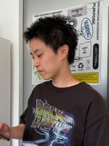 ウーズ ハラジュク(Ooze.HARAJUKU) ハッシュカットグレージュデザインカラーツートーンカラー原宿
