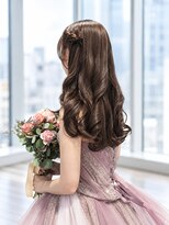 カルディアルッソ(CARDIA LUSSO)&nbsp;ウェーブ×編み込みブライダルアレンジ