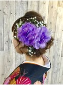 袴や着物のヘアーセットと着付は北区表町ヘアスペースムーンで！