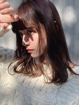 シアアオヤマ 表参道青山(SHEA aoyama) 【前坂美来乃】好感度しかない!王道ミディアム白髪染め/表参道