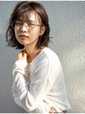 ２０代３０代４０代人気　濡れ髪切りっぱなし　ニュアンスカラー