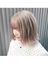 ヘアーズ 沖浜店(HAIRZ) 《HAIRZ》大坂☆ホワイトベージュミディ