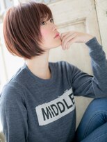 モッズ ヘア 福岡姪浜店(mod's hair)&nbsp;*mod's姪浜*…シアーピンク大人可愛いマッシュボブショートe