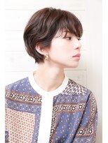 オーシャン(Ocean)&nbsp;［OCEAN Hair&Life 水田成美］丸み◎ブラウンカラーボブショート