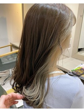 アクト 十条店(ACT) ミルクティーグレージュ×インナーカラー