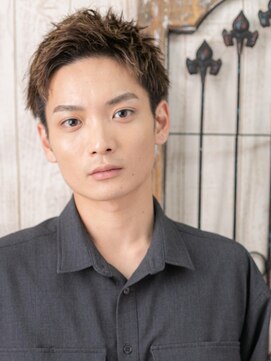 モッズヘア メン 南越谷南口店(mod's hair men) モテハイトーンカラー！ワイルドアップバングショートN南越谷