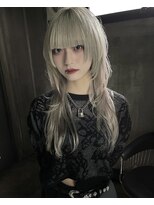 アリー(ally) 姫カット中性ウルフエクステレイヤーカットロングウルフカット