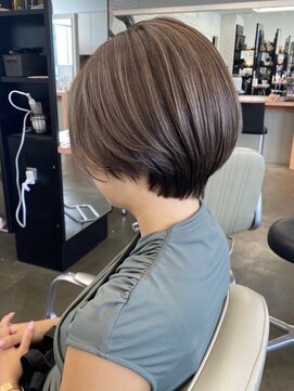 ディフィーノ 青山(DIFINO) 【DIFINO 青山】丸みショート/パープルブラウン