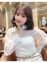 プアメリア 名古屋(Puamelia)&nbsp;レイヤーケアブリーチダブルカラーボブ_4325