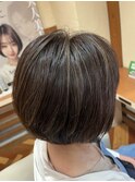 白髪ぼかしハイライト