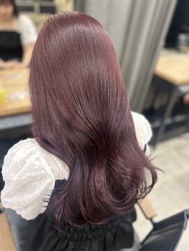 アリュウル 表参道 青山(Allure) ラベンダーピンク×レイヤーカット