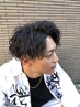 (男性人気NO.1)　　メンズパーマカット＋トリ-トメント