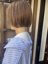 ヘアメイク マルナ 本店(HAIR MAKE MALUNA) 【MALUNA ヒマワリ】パツっと美シルエットミニボブ