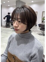 アース 三軒茶屋店(HAIR&MAKE EARTH) 三軒茶屋_レディース_ショート_丸みショート_ナチュラル_小顔