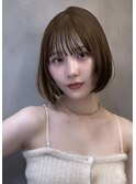 前髪顔まわりボブレイヤーボブ顔まわり縮毛矯正haruhi