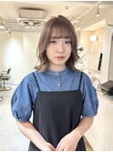レイヤーカット ミルクティーベージュ ブリーチ 横浜