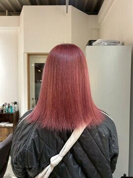 スイヘアデザイン 久留米(suii.. hair design) ピンク／切りっぱなし/yurina