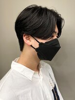 センターパート/ニュアンスパーマ/韓国/フェーザーパーマ/眉毛