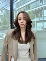 マインバイアフロートギンザ(MYNE by AFLOAT GINZA)&nbsp;前髪無しの小顔ロングヘア×ひし形センターパート