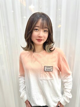 エトネ ヘアーサロン 仙台駅前(eTONe hair salon) medium【くびれ巻き×インナーカラー】