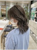外国人風髪質改善カラー　白髪ぼかし　ハイライト　大人かわいい