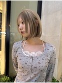 ホワイトベージュ×ブラウンローライト