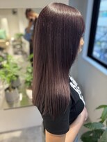 レヴリー(reverie)&nbsp;髪質改善トリートメントボルドーカラーブリーチなしカラー心斎橋